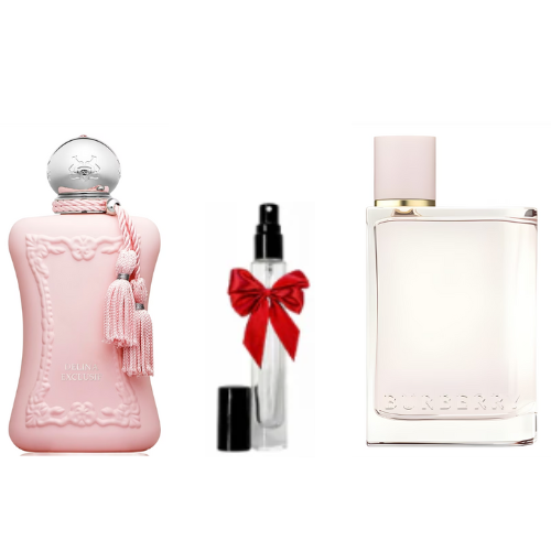 PACK 5ML DELINA EXCLISIF + 10ML BURBERRY HER + DÉCANT GRATUIT