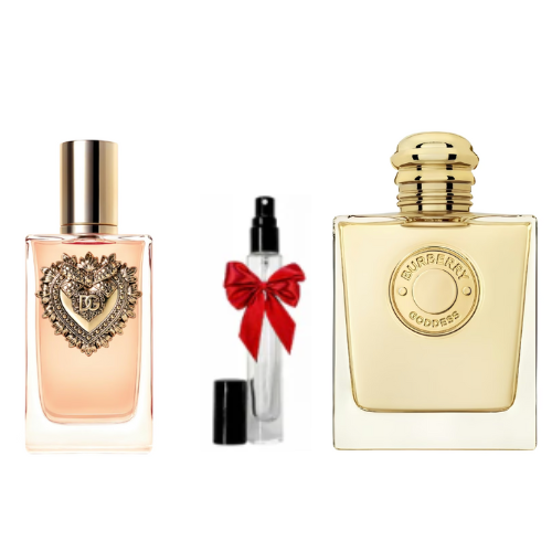 PACK 10ML DOLCE DEVOTION + 10ML BURBERRY GODESS + DÉCANT GRATUIT